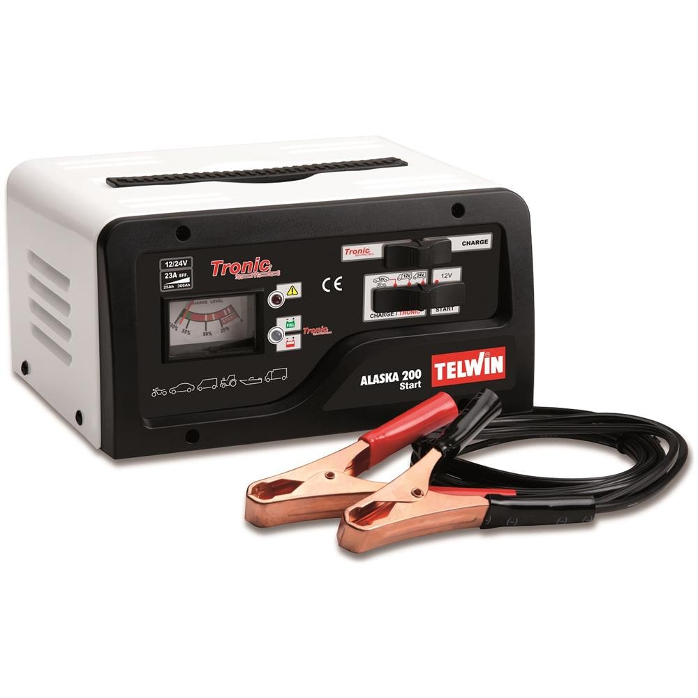 Caricabatterie Avviat. telwin Alaska 200 Start 12-24 V Utensileria Elettrica - Foto 2