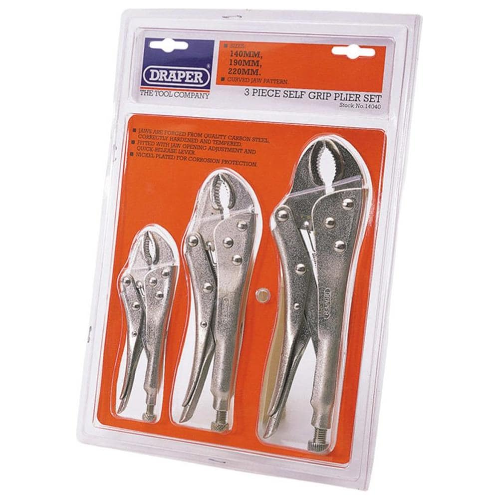 Set Pinze Autobloccanti A Ganasce Curve 14040 - Foto 1