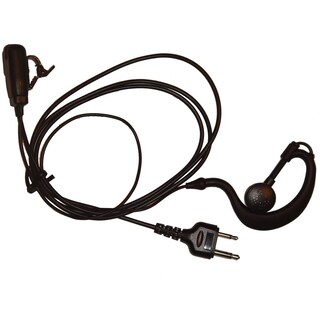 Auricolare Vhbw Per Radio Alan/Midland – Con Tasto Risposta, Cavo Trasparente, Olive Di Ricambio, Compatibile Con G5 XT, 443, G12, G7, G6, 42, 445 Sport, 445 BT, 441, Atlantic, 456R, 451