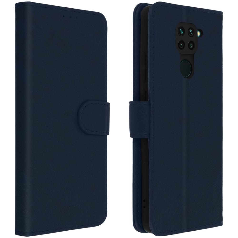 Custodia Xiaomi Redmi Note 9 Portadocumenti Funzione Supporto Blu - Foto 1