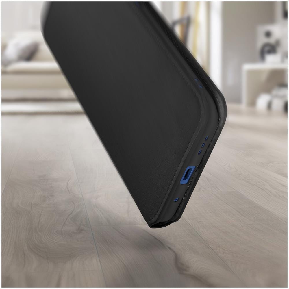 Custodia Xiaomi Redmi Note 10 5g E Poco M3 Pro Portafoglio Supporto Video Nera - Foto 5