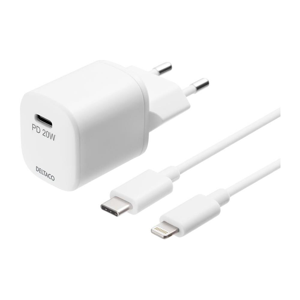 Deltaco Usbc-ac141 Caricabatterie Per Dispositivi Mobili Bianco Interno - Foto 1