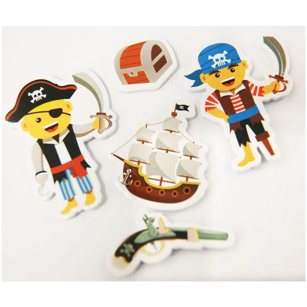 30 Adesivi - Schiuma Eva - Pirati - Oro - Foto 1