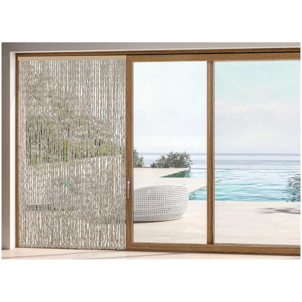 Tenda Antimosca Antirumore Caduta Pannello Porta Finestra Casa Mais Vari Colori 120x230 Naturale - Foto 1