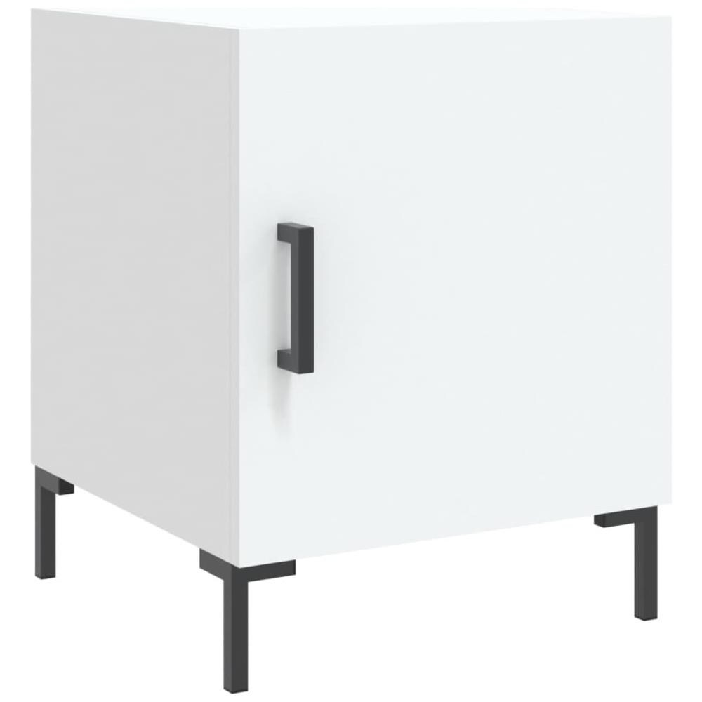 Comodini 2 Pz Bianchi 40x40x50 Cm In Legno Multistrato - Foto 3