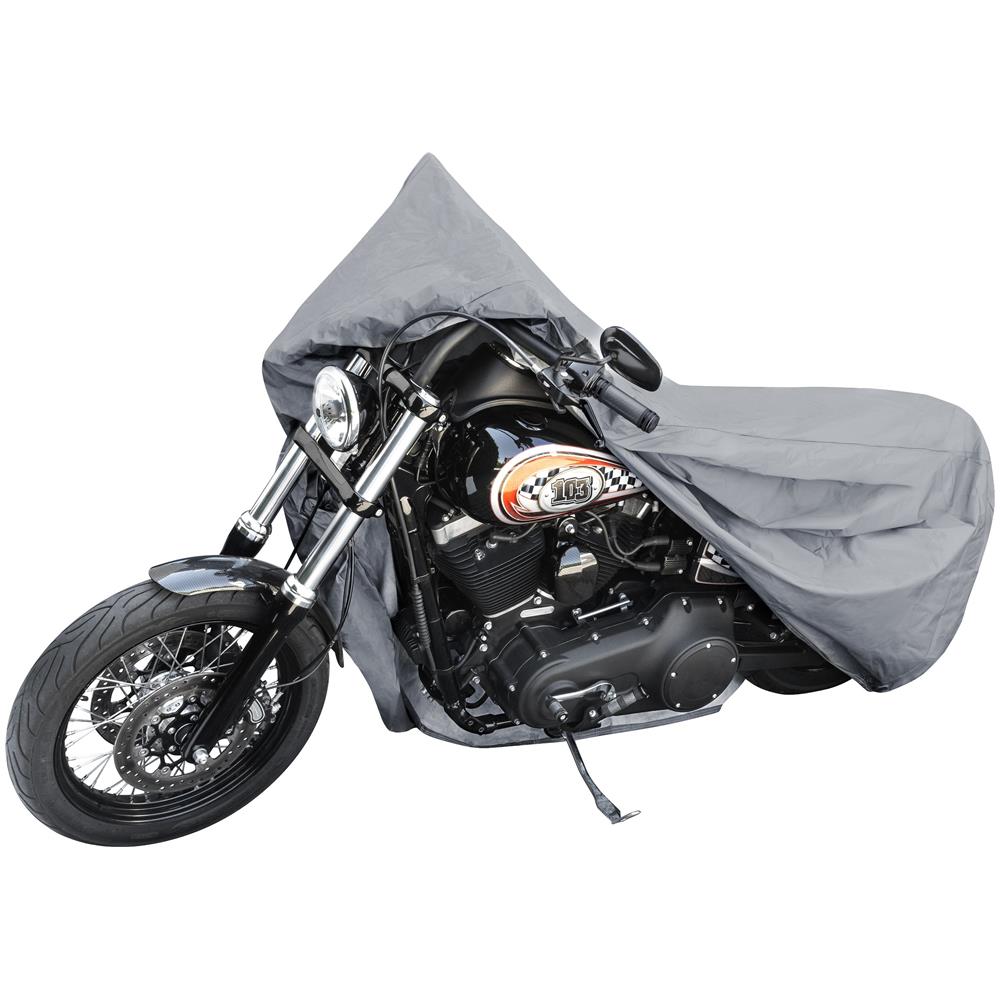 Garage Per Motociclette Dimensioni Chopper L Pvc - 250 X 100 X 130 Cm Grigio - Foto 1