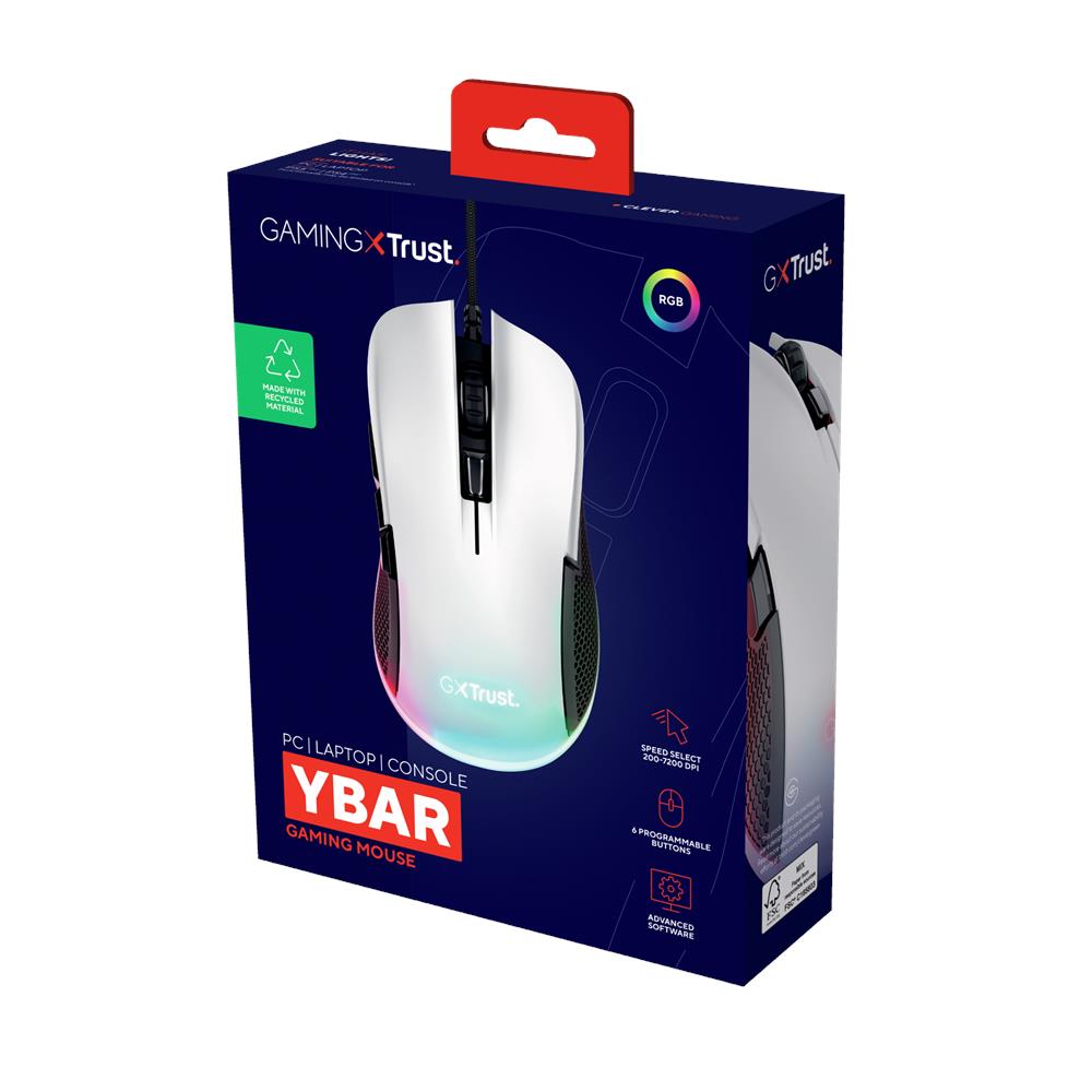 GXT 922 Ybar mouse Mano destra USB tipo A Ottico 7200 DPI - Foto 6