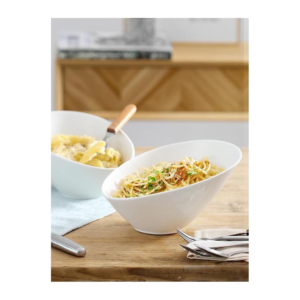 Insalatiere Inclinate da 26 OZ da 2 Confezioni - Ciotole da Portata Angolate da 9,5 - Foto 2