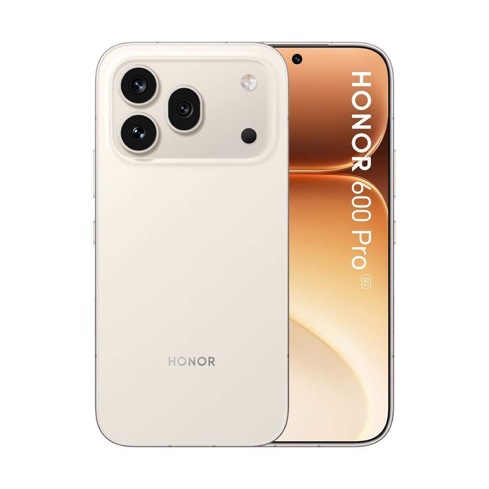 600 Pro 5G 512GB 12GB Ram Display 6.57" AMOLED 120Hz Main Camera 200+50+12MP Selfie 50MP DualSim (nano+eSim) Android 16/MagicOS 10 Smapdragon 8 Elite 6400mAh Golden White - Foto 1