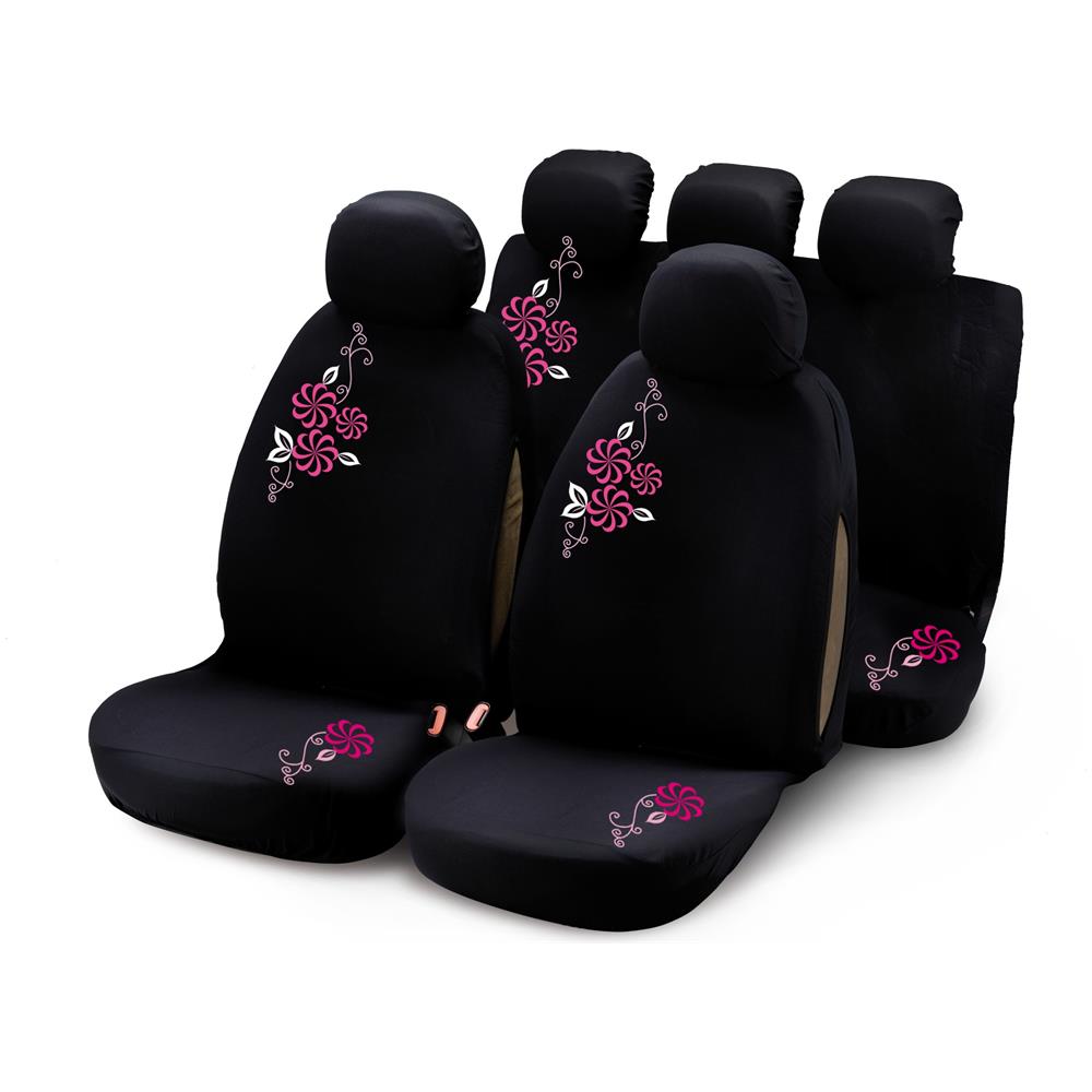 Completo Fodere Auto My Flower Swivel 9 Pcs - Rosa - Foto 1