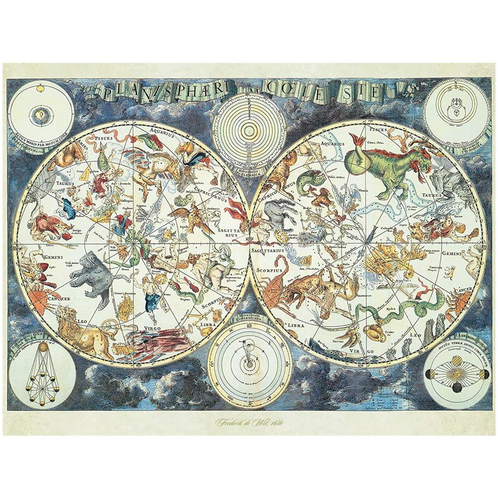 Puzzle da 1500 Pezzi - Mappa del Mondo di Animali Fantastici 16003 - Foto 2