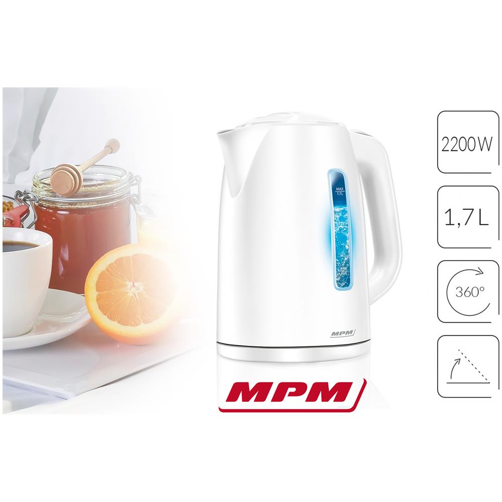 Mcz-66 Bollitore Elettrico, illuminazione Intena, 1.7l, Senza Filo 2200w - Foto 2
