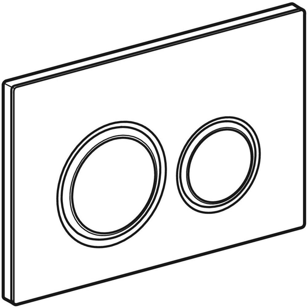 Placca Di Comando Geberit Sigma 21 Oro Rosso A Doppio Tasto Vetro Bianco | 115.650. si. 1 - Foto 2