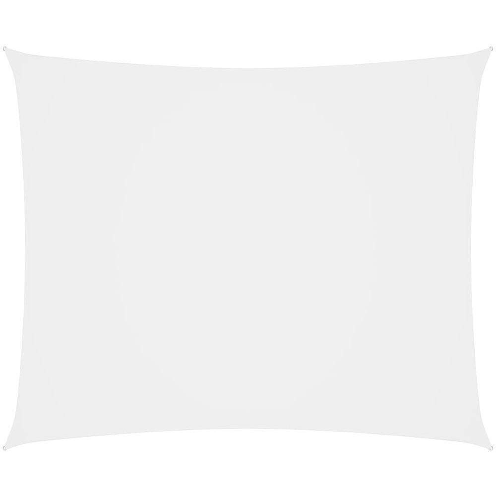 Parasole a Vela Oxford Rettangolare 4x5 m Bianco - Foto 1