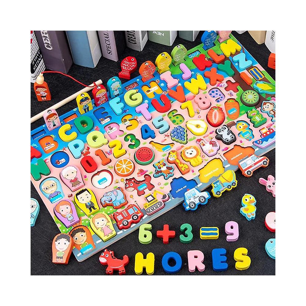 Gallypek Giocattoli Montessori In Legno Per Bambini 3-9 Anni – Torre Colorata Con Bacchette, Gioco Educativo Per Coordinazione Occhio-mano, Colori, Interazione Sociale, Multicolore GT-02189 - 5