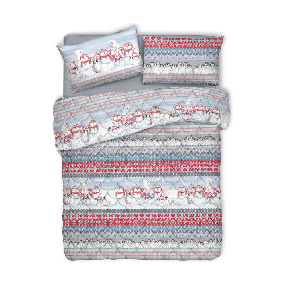 Trapunta Piumone Invernale Linea Pensieri Delicati Disegno Inverno Polare Singolo Rosso - Foto 1