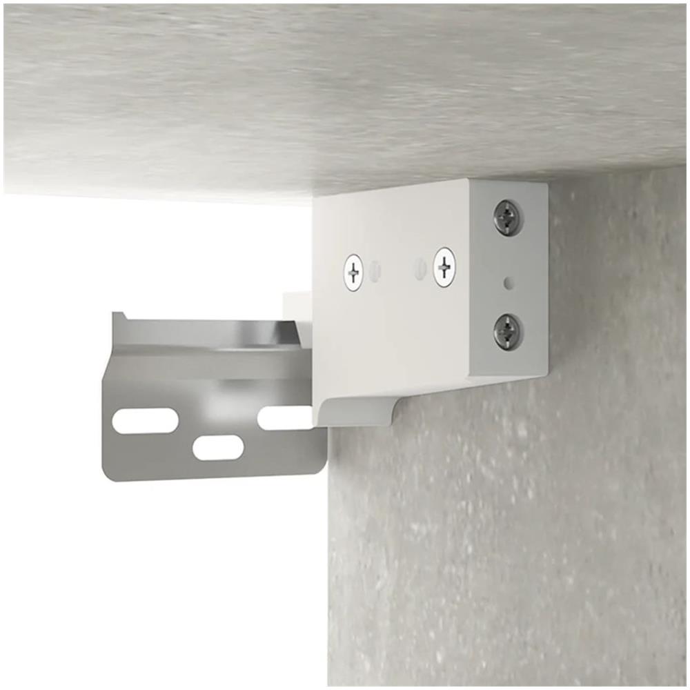 Comodino A Muro Grigio Cemento 50x36x40 Cm - Foto 7