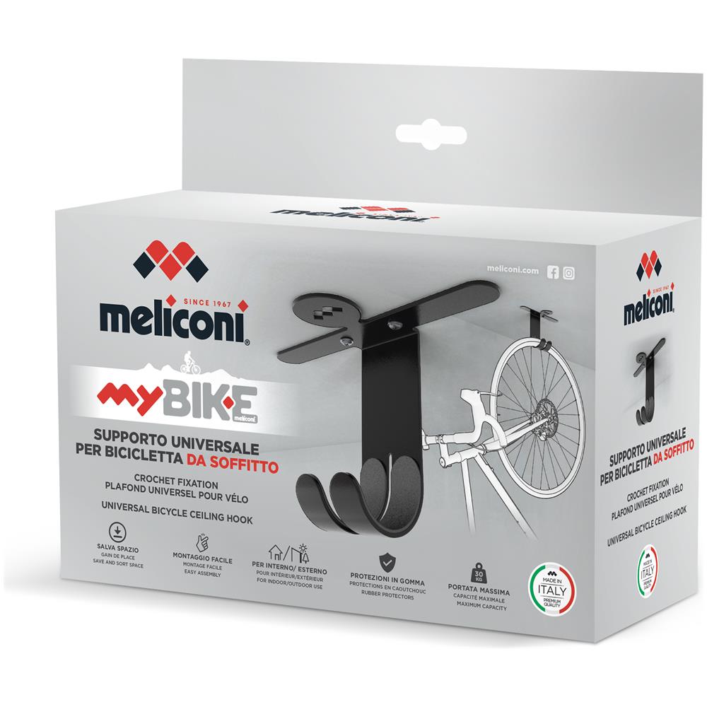 489004 supporto per bicicletta Portabiciclette da esterno Montaggio a soffitto Nero - Foto 2