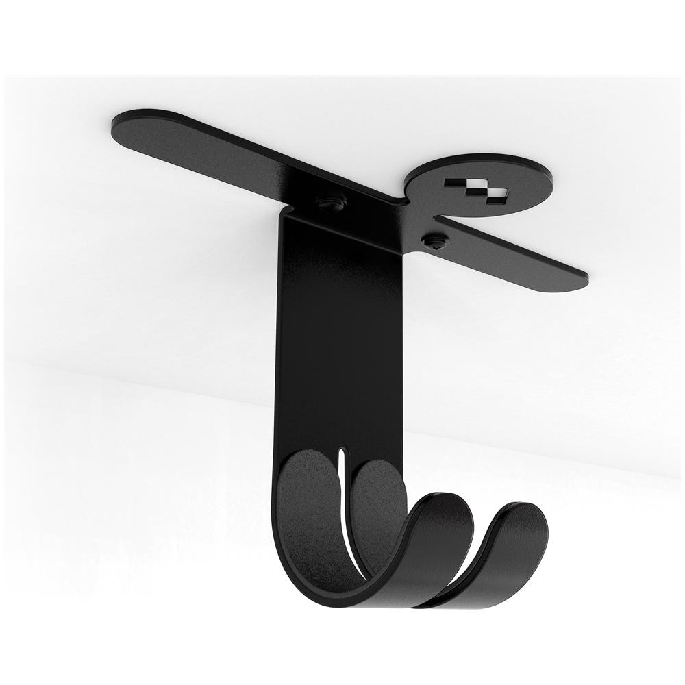 489004 supporto per bicicletta Portabiciclette da esterno Montaggio a soffitto Nero - Foto 1