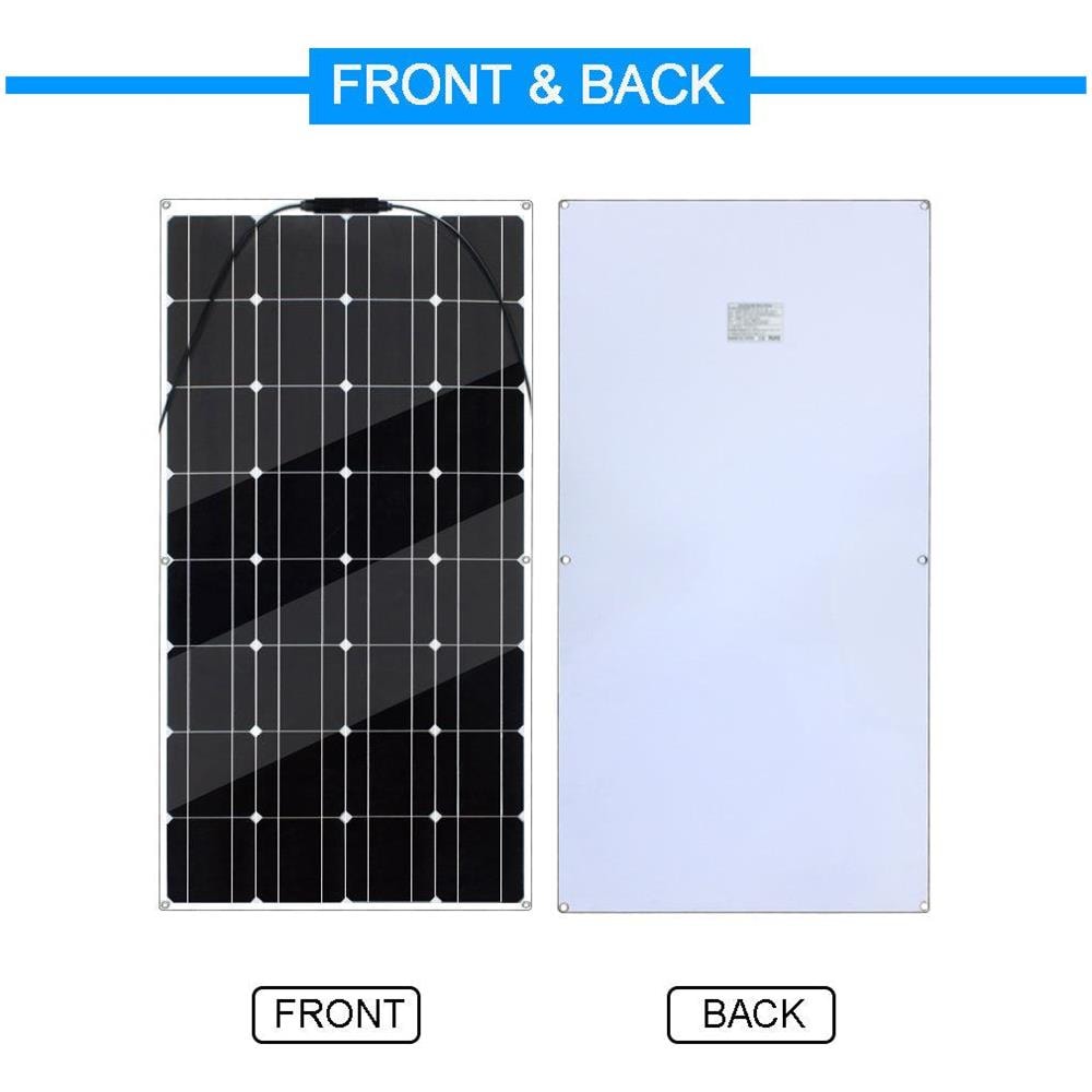 Pannello Solare, Kit Monocristallino, Flessibile, Leggero, 100w, 12v - Foto 6