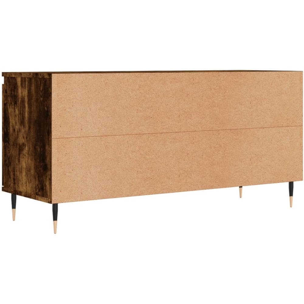 Mobile Porta Tv Rovere Fumo 104x35x50 Cm In Legno Multistrato - Foto 8