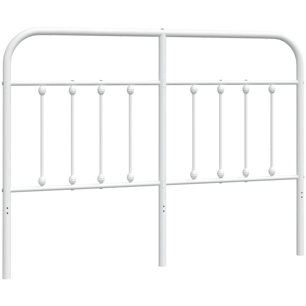 Testiera In Metallo Bianco 140 Cm - Foto 2