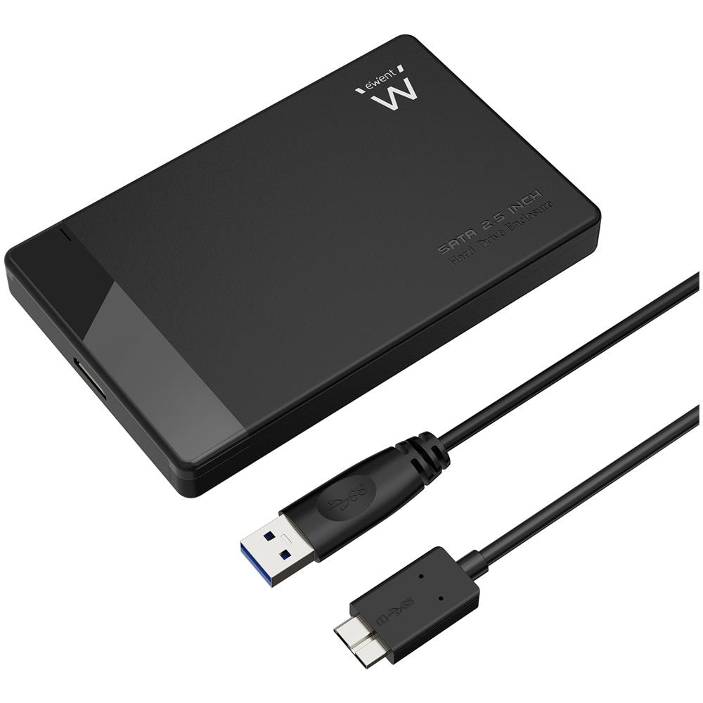 EW7049 contenitore di unità di archiviazione Box esterno HDD /SSD Nero 2.5" - Foto 1