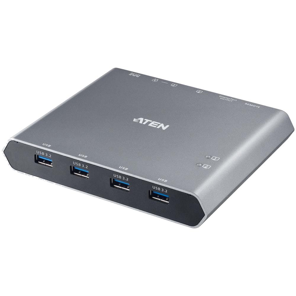 Interruttore Dock KVM a 2 porte 4K DisplayPort USB-C con passaggio di alimentazione - Foto 1