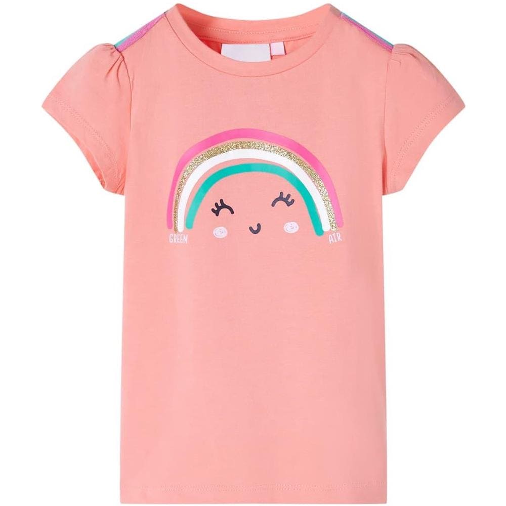 Maglietta da Bambina Corallo Chiaro 140 - Foto 1