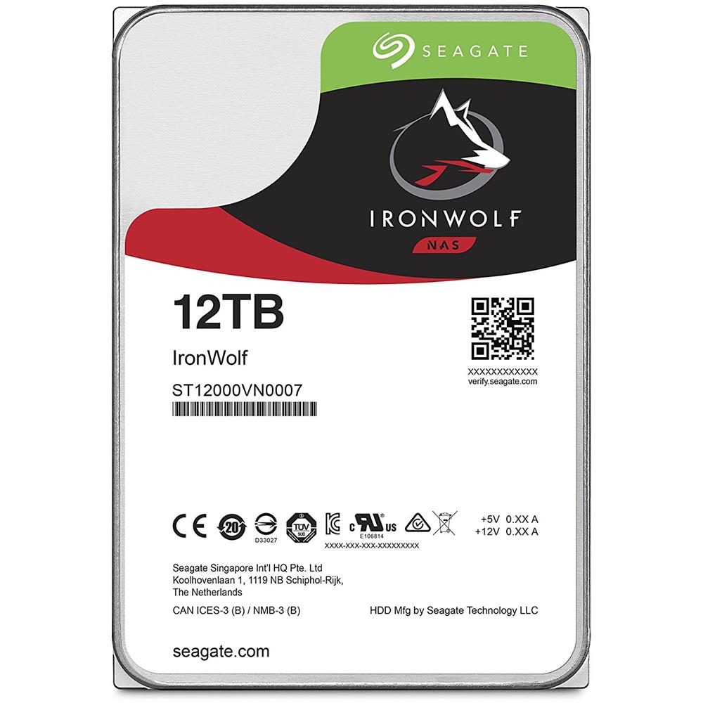 Hard Disk Interno IronWolf per NAS 12 TB 3.5'' Interfaccia Sata 6 Gb / s 7200 rpm 256 MB Buffer - Foto 1