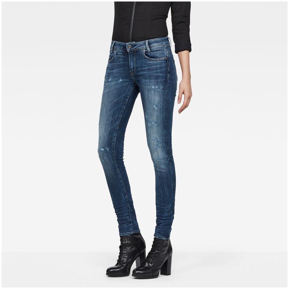 Pantaloni D Staq 5 Pocket Mid Skinny L32 Abbigliamento Donna W25-l32 - Foto 1