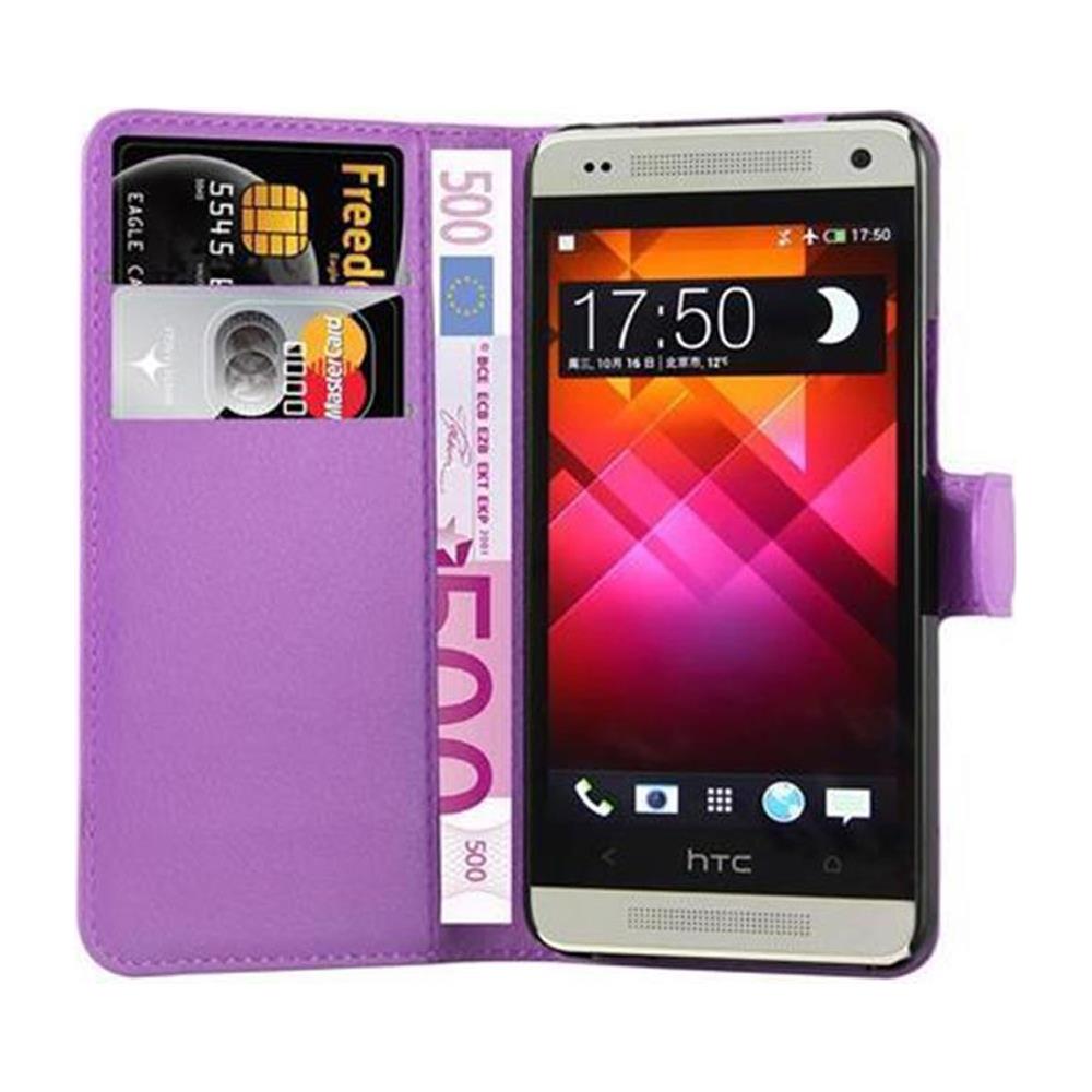 Custodia Compatibile Con Htc One M4 Mini In Violetta Ametista - Coperchio Protettiva Con Chiusura Magnetica, Funzione Stand E Tasca Per Le Carte - Foto 2
