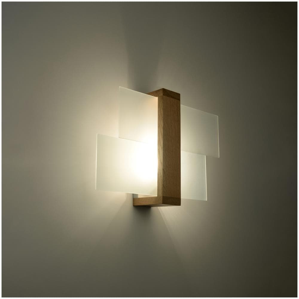 Lighting, 1 Lampada Da Parete Feniks 1, In Legno Naturale - Foto 16