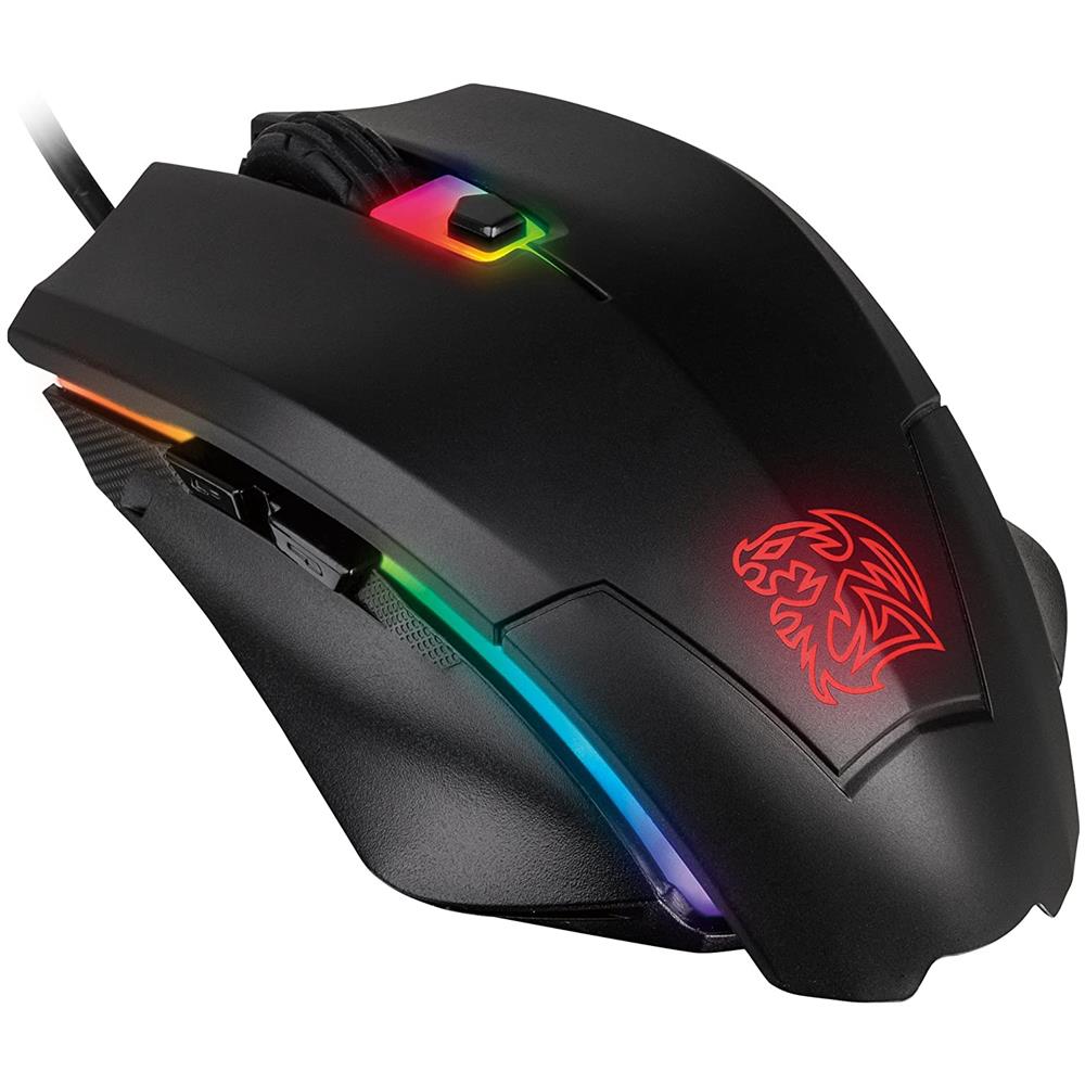 Mouse e Tappetino Talon Elite RGB Ottico 6 Tasti 5000 DPI Colore Nero - Foto 1