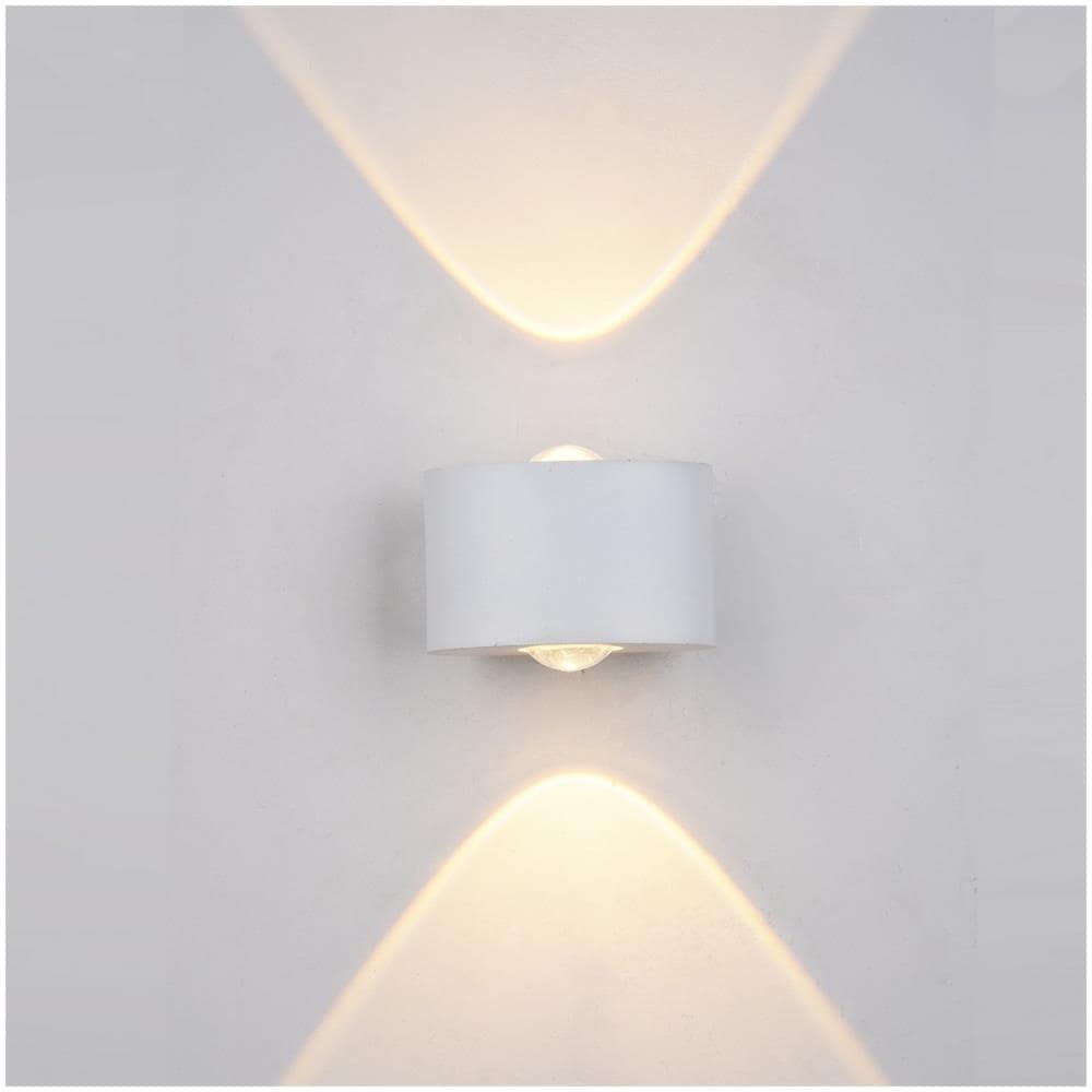Applique Da Esterno Moderna A Led Bianco, Bianco Caldo 3000k 120lm, Ip44 - Foto 1
