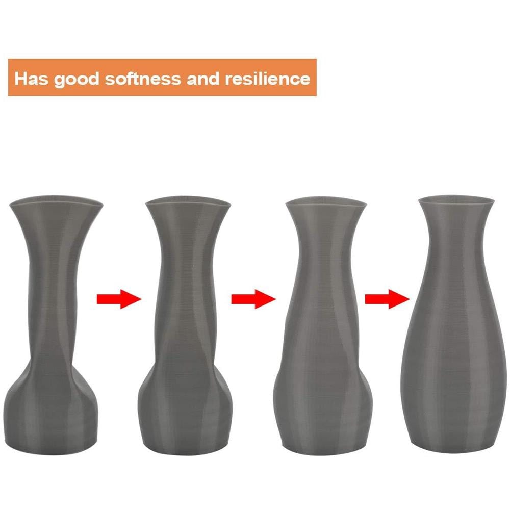 Filament Tpu 175 Millimetri Tpu Filamento 175 Millimetri La Stampa 3d Filamento Tpu Per Stampante 3d 0.5kg 1 Spool Grigio Trasparente - Foto 2