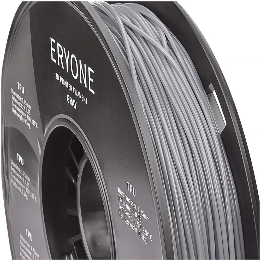 Filament Tpu 175 Millimetri Tpu Filamento 175 Millimetri La Stampa 3d Filamento Tpu Per Stampante 3d 0.5kg 1 Spool Grigio Trasparente - Foto 4