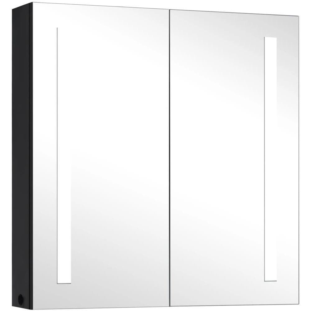 Armadietto Bagno con Specchio e LED 60x14x62 cm - Foto 2