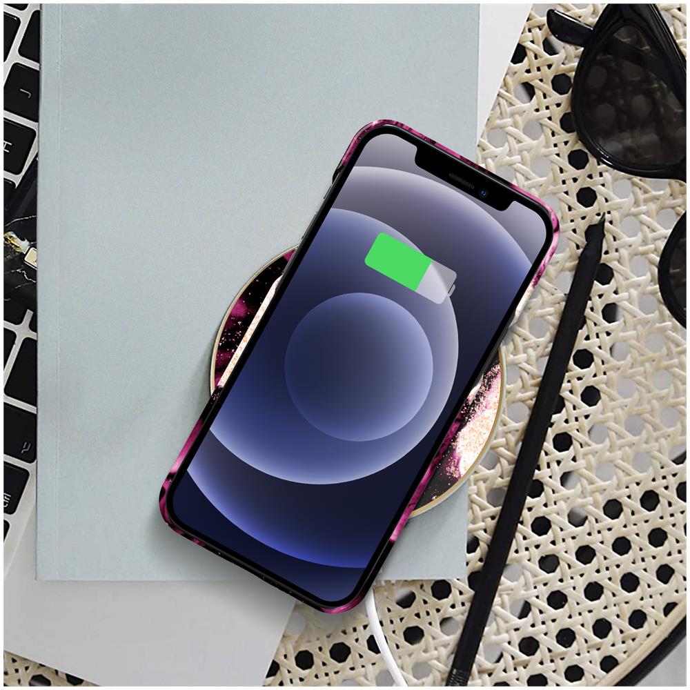 Cover Resistente Iphone 12 / 12 Pro Ideal Of Sweden Golden Ruby Marble - Foto 2