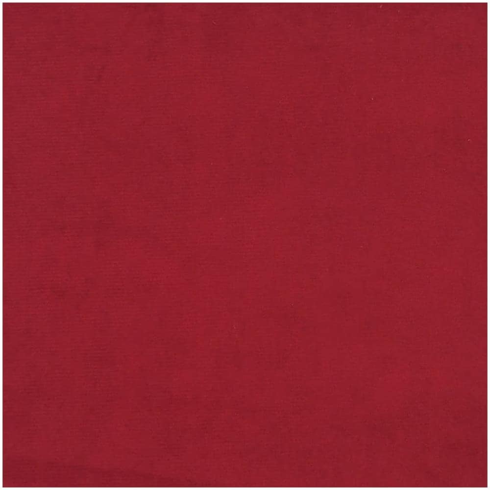 Poggiapiedi Con Gambe In Legno Rosso Vino In Velluto - Foto 2