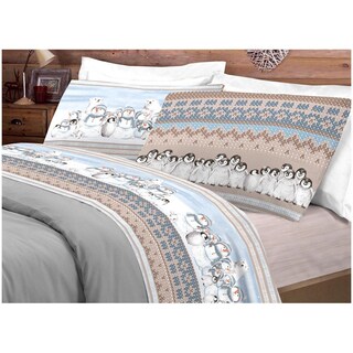 BIANCHERIAWEB Completo Lenzuola Singolo In 100% Cotone - Disegno Sweet Orsetto - Made In Italy Con Certificazione Oeko-Tex