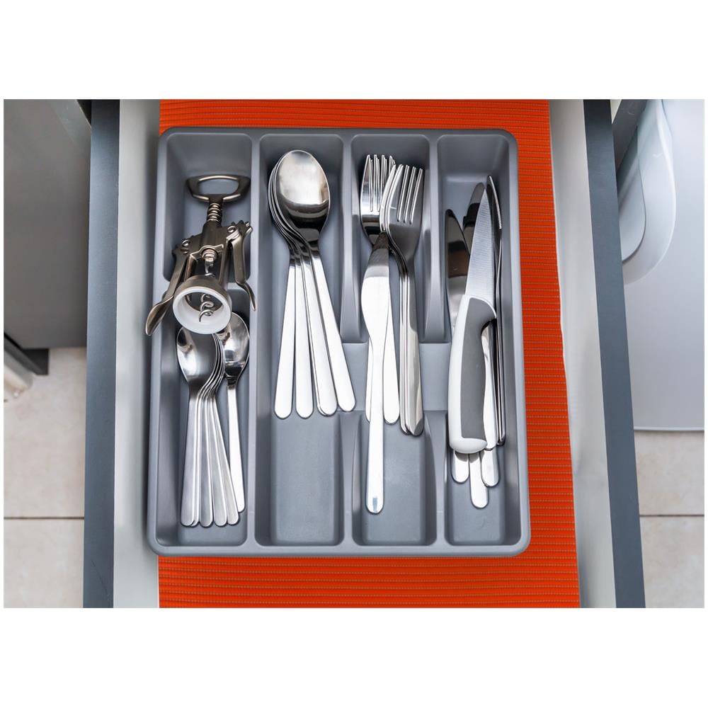 Tappetino Gommato Antiscivolo Multiuso Per Cassetti E Superfici Colore Arancio 65x500cm Arancio - Foto 2