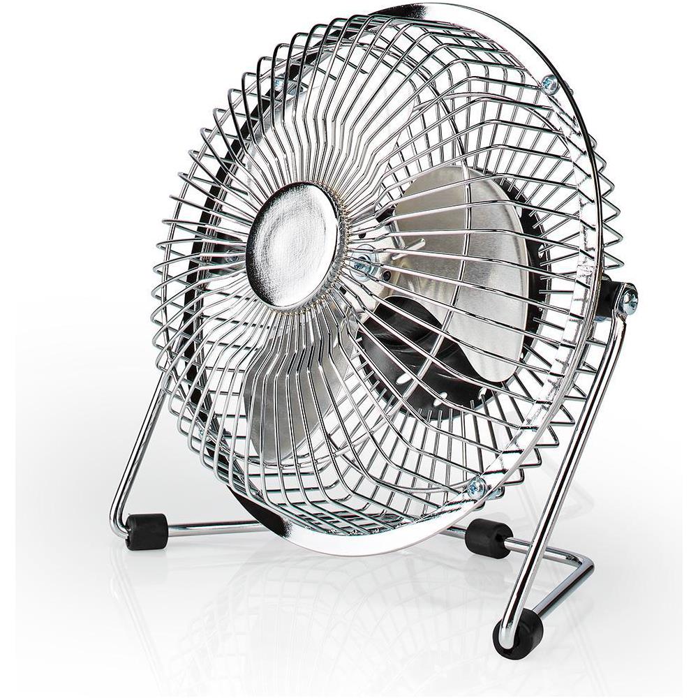 Ventilatore da Tavolo Alimentazione a USB Potenza 3 Watt Diametro 150 mm Colore Cromo - Foto 1