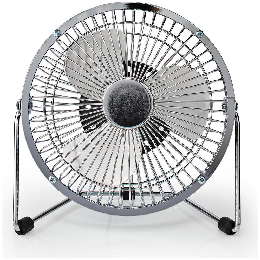 Ventilatore da Tavolo Alimentazione a USB Potenza 3 Watt Diametro 150 mm Colore Cromo - Foto 2