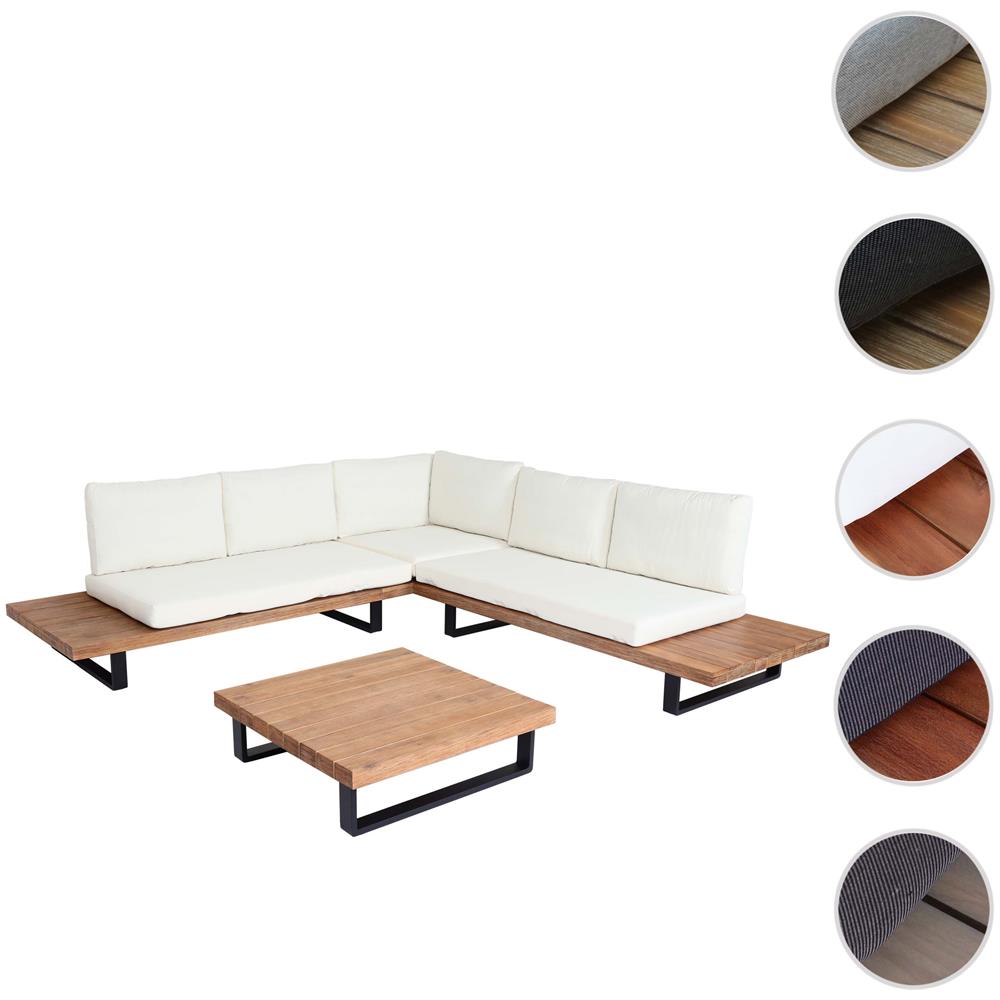 Set salotto da giardino con tavolo e pouf 5 posti BARATTI Legno d'acacia Marrone Set salotto da giardino con tavolo e pouf 5 posti BARATTI Legno d'acacia Marrone
