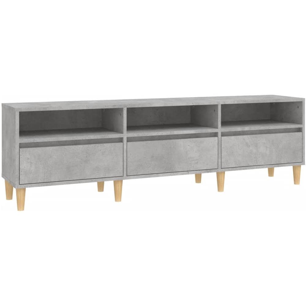 Mobile Tv Grigio Cemento 150x30x44,5 Cm Legno Multistrato - Foto 2