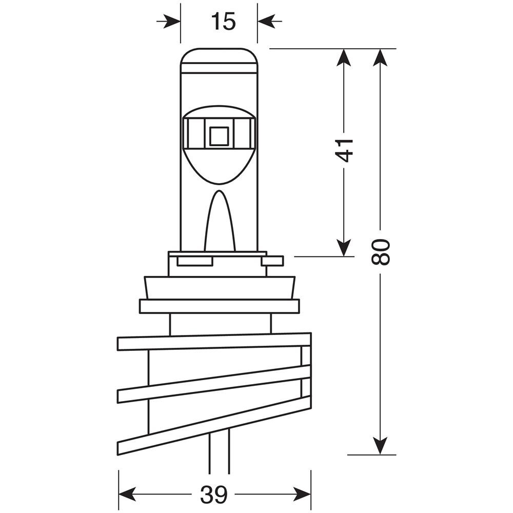 12v Ledriving Fog Lamp - (h10) - Py20d - 2 Pz - Scatola - Foto 3