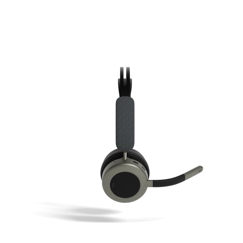 TEVOS Auricolare Con Cavo e Senza Cavo Casco Ufficio USB Tipo-C Bluetooth Nero, Grigio - Foto 2