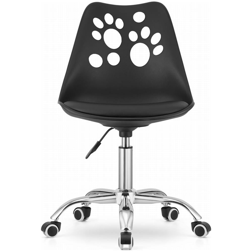 Sedia girevole ergonomica PRINT nera per ufficio domestico - Foto 2