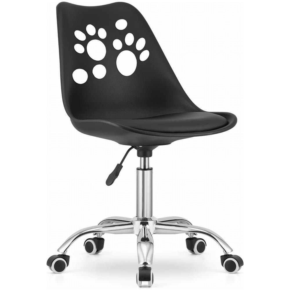 Sedia girevole ergonomica PRINT nera per ufficio domestico - Foto 1